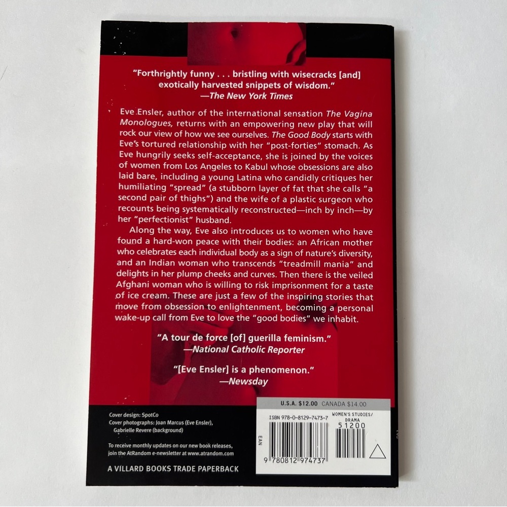 Book The Good Body by Eve Ensler Paperback author of the vagina monologues - Picture 3 of 5